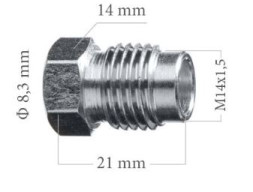 Z-131 (M14х1,5, L=21MM, S=14, D=8,4 MM)