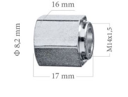 Z-165 (M14х1,5 L=17MM, S=16, D=8,2MM)